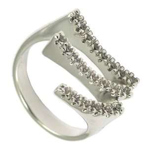  Clear CZ Claw Ring Jewelry