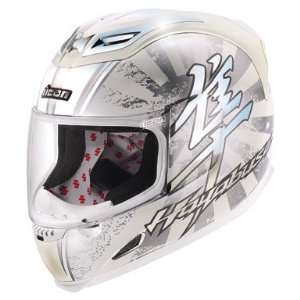  Icon Airframe Hayabusa Motorcycle Helmet   Pearl White 