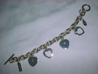 mark Heart Love Charm Silver Bracelet Juicy Jewelry NEW  