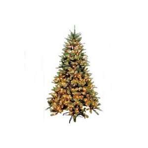  7FT GREEN PINE CLEAR LIGHTS