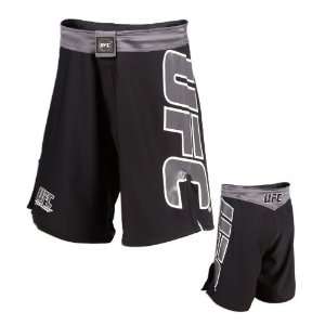UFC Classic Fight Shorts (Black, 30 Inch)  Sports 