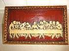   & BEAUTIFUL Da VINCIs LAST SUPPER IN RESIN ON WOOD WALL PLAQUE