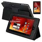 Black PU Leather Case Cover Stand+Screen Protector for Acer Iconia Tab 