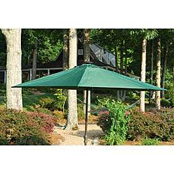 10 foot Forest Green Solar Umbrella with Aluminum Pole  