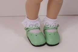 LT GREEN Dressy Doll Shoes For Helen Kish Tulah♥  