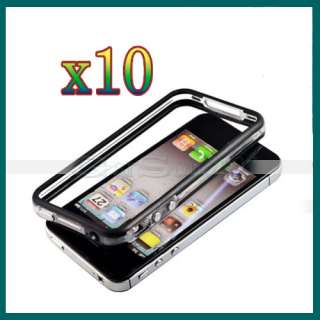  Hard Case Cover W/Side Button for Apple iphone 4 4G 4S Metal US  