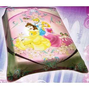  Disney Princess Full Blanket ~ Cinderella, Sleeping Beauty 