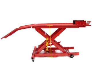 800 LB HYDRAULIC MOTORCYCLE LIFT TABLE JACK PEDAL STAND SERVICE SHOP 