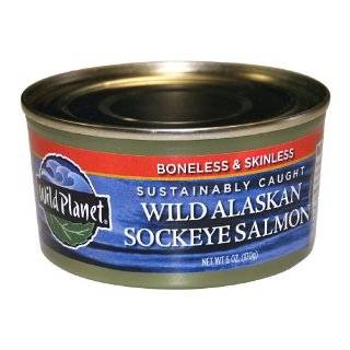 Wild Planet Wild Alaskan Sockeye Salmon, Skinlees & Boneless, 6 Ounce 