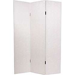 Faux Leather Antique White Snakeskin Room Divider (China)   