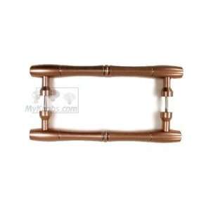 Baton oversized 8 centers back to back door pull in antique copper 9