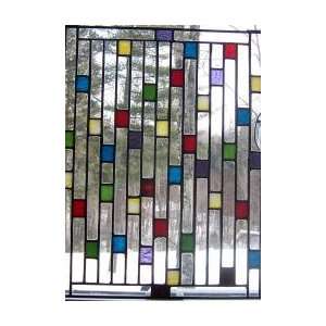  Stained Glass Window Colored Blocks 