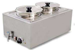 SB9009 Stainless Commercial DUAL Station Food Warmer  