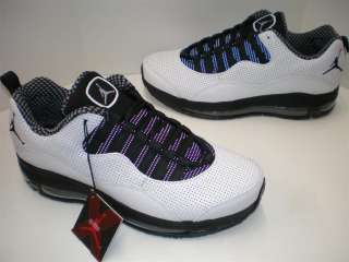 NIB Mens Nike Jordan Comfort Air Max 10 White Black Stealth  