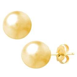 14k Yellow Gold 8 mm Ball Earrings  