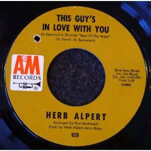  This Guys In Love With You / A Quiet Tear Herb Alpert 