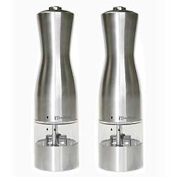 Electric Stainless Steel Salt and Pepper Mills (Pack of 2)   