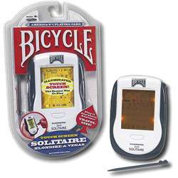 Bicycle Illuminated Touch Screen 2 in 1 Solitaire Handheld Game 