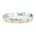 Two color Stainless Steel Mens Bicycle Chain Bracelet  