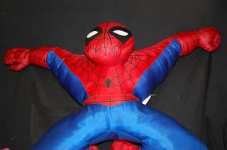 Plush Stuffed 2003 Marvel Comics Spiderman Super Hero Lovey Pillow Toy 