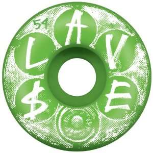  Slave Loaded Green Skateboard Wheel (Green, 54 mm) Sports 