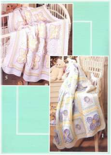 Baby Afghan Crochet Patterns Butterflies, White Lace++  