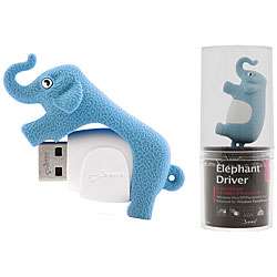 8GB USB Blue Elephant Flash Drive  