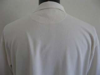 Mens TOMMY BAHAMA Beige Silk Blend Soft Polo Shirt L XL  