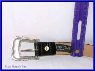 This Brighton Belt is in good pre owned condition, with some light 