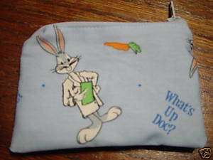 Bugs Bunny Looney Tunes fabric coin/change purse 6  