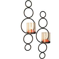 Circles Candle Sconce (Set of 2)  
