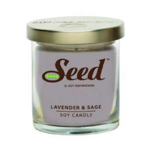  Seed   Lavender Sage Soy Candle, 7.5 oz Jar