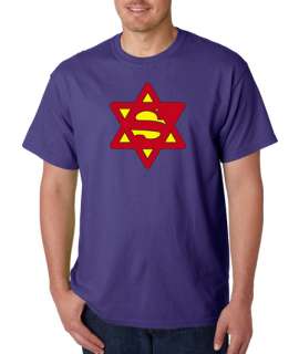 Superjew Jew Superman Comic 100% Cotton Tee Shirt  