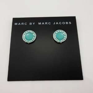  Marc By Marc Jacobs Turquoise Disk Stud Earrings 