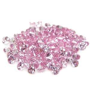   Round 3mm Pink CZ Cubic Zirconia Loose Stone Lot of 25 Pieces Jewelry