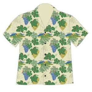  Vinyards Hawaiian Themed Shirts (Tan)