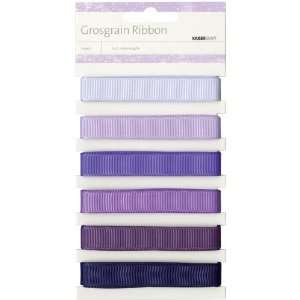   Monochromatic Ribbon 1.09 Yards 6/Pkg Grape Arts, Crafts & Sewing