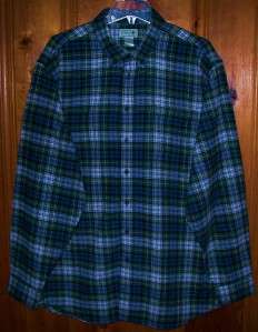 EUC LL Bean Mens LS Flannel Shirt Plush Soft XL Tall  