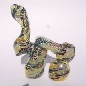    Handcrafed Extra Large Double Bubbler Tobacco Pipe 