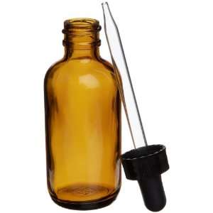   , Amber Glass Dropping Bottle With Glass Dropper, 60mL (Case of 12