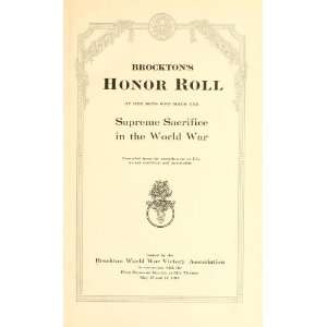  Brocktons Honor Roll Of Her Sons Who Made The Supreme 