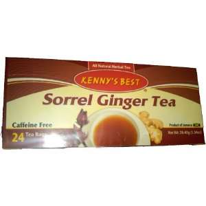 Kennys Best Sorrel Ginger Tea  Grocery & Gourmet Food