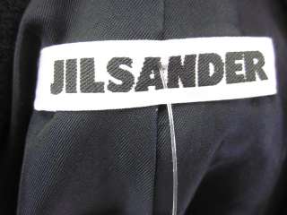 JIL SANDER Navy Wool Buttoned Blazer Jacket Coat Sz 40  