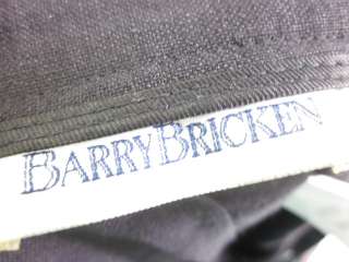 BARRY BRICKEN Linen Black Wide Leg Pants Slacks Sz 2  