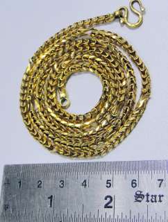 vintage 22 ct solid gold link chain necklace handmade antique  