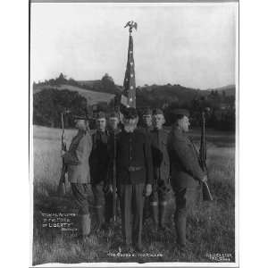   Guard of the Colors,Military Uniforms,c1922,US Flag