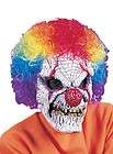 fearsome faces clown skull mask for costume one day shipping