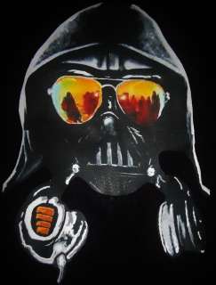 Darth Vader Golden Shades Headphones Star Wars DJ T Shirt Size Large 
