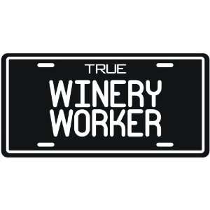 New  True Winery Worker  License Plate Occupations 
