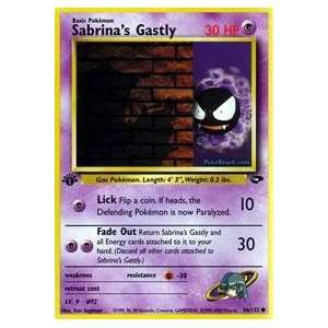    Pokemon   Sabrinas Gastly (96)   Gym Challenge Toys & Games